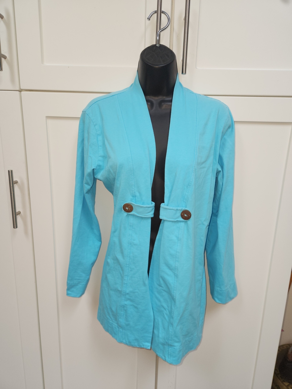 🍉Neon Buddha Turquoise Open Jacket